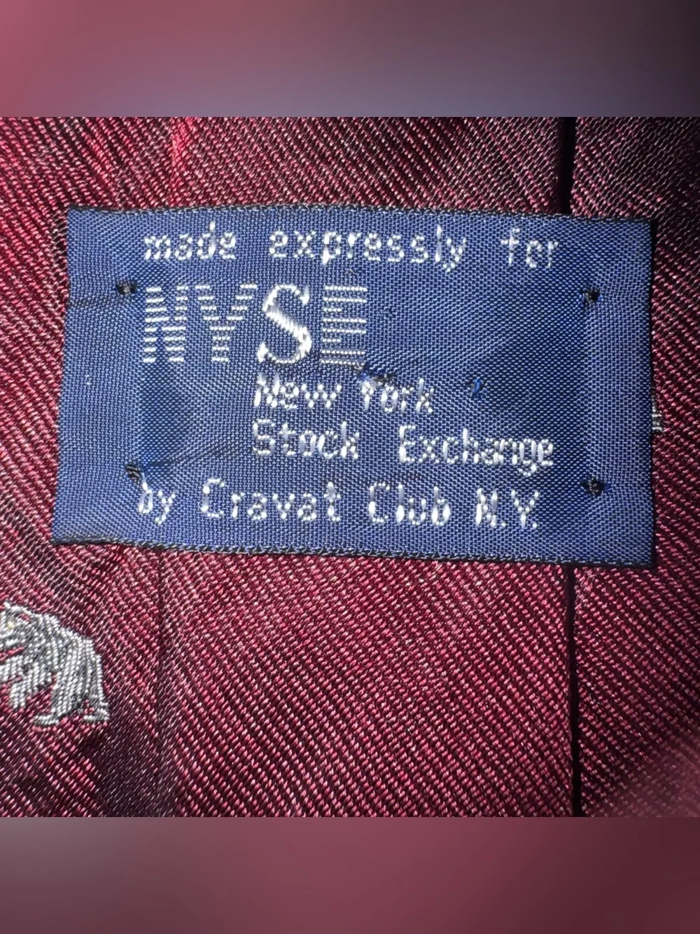 Men's Burgundy Patterned Neck Tie‎